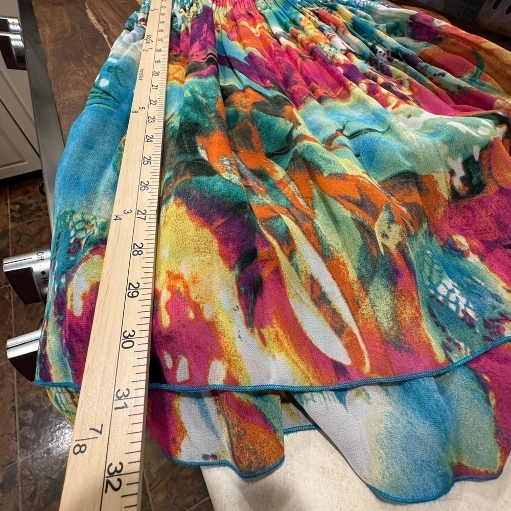 Caeliann Colorful Flowy Dress Medium - Picture 5 of 7